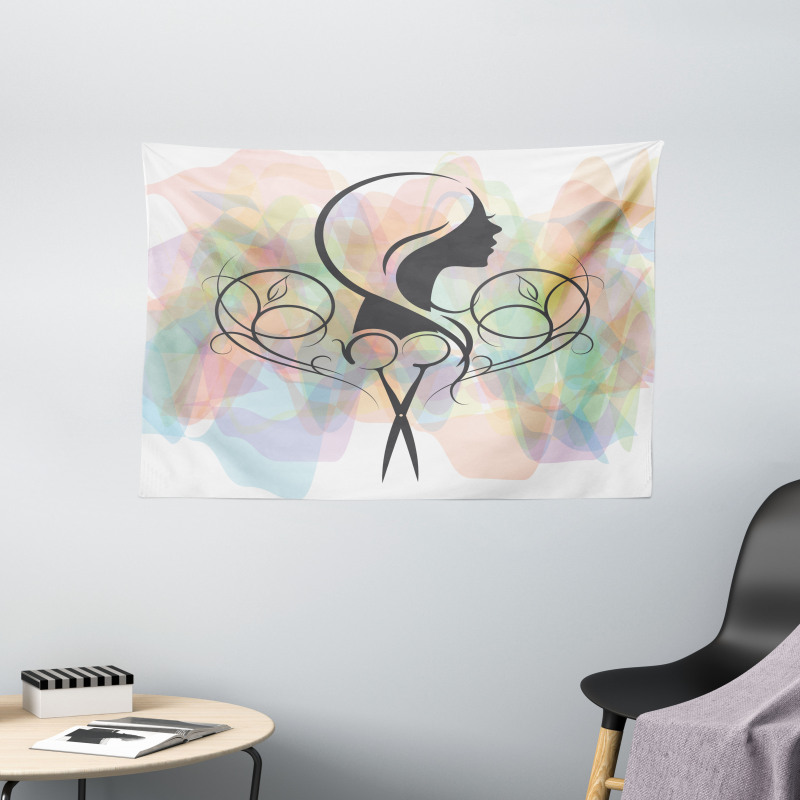 Hair Dresser Concept Wide Tapestry