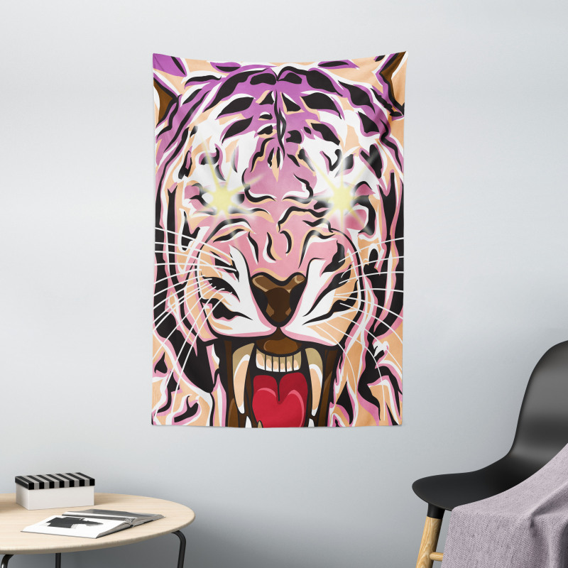 Strong Animal Eyes Tapestry