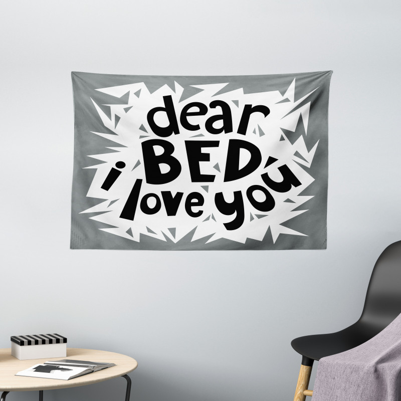 World Sleep Day Concept Wide Tapestry