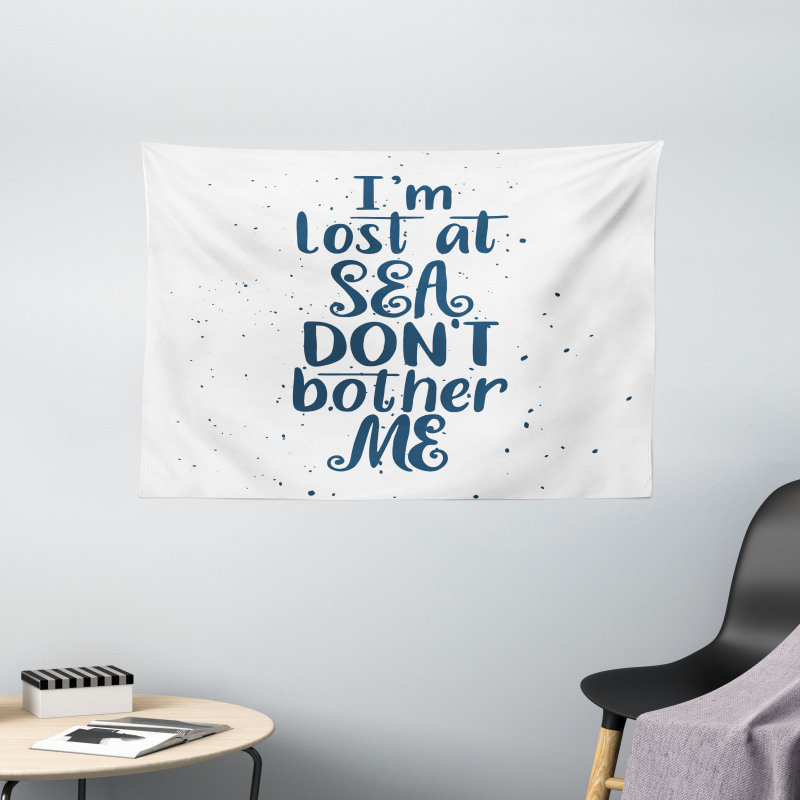 I Am Lost at the Sea Wide Tapestry