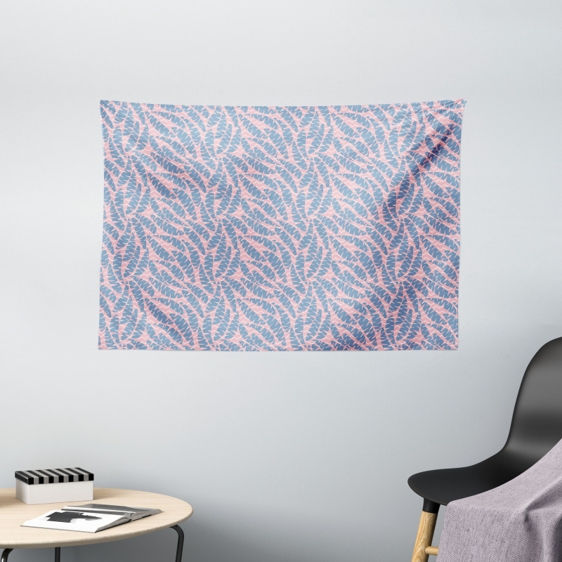 Angled Wavy Lines Background Wide Tapestry