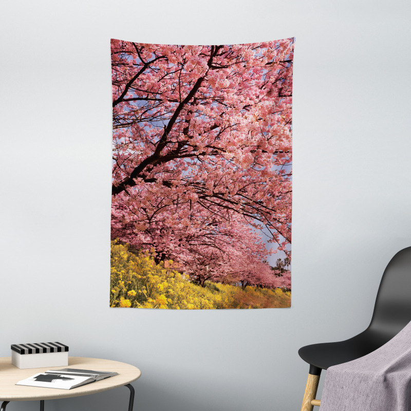 Spring Sakura Japanese Tapestry