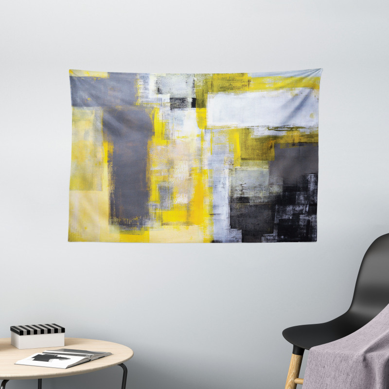 Abstract Painting Wide Tapestry