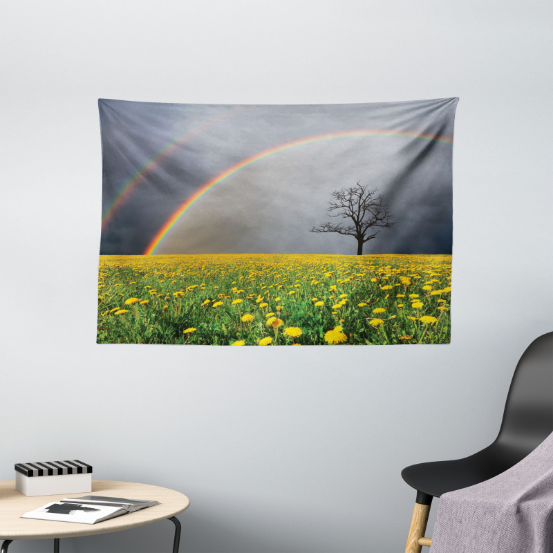 Dandelion Field and Tree Wide Tapestry