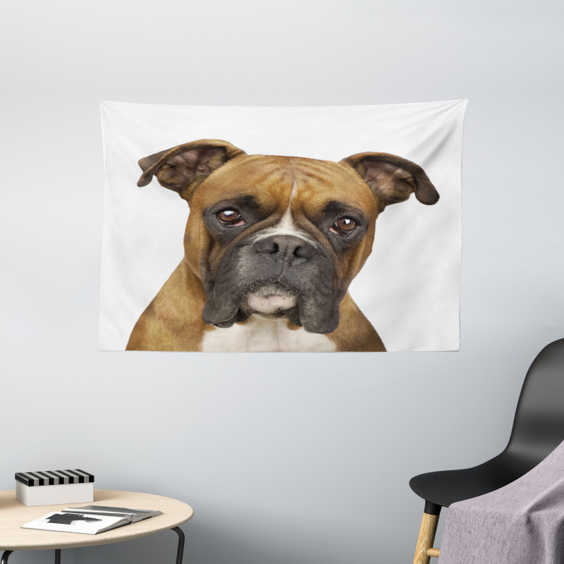 Purebred Dog Front View Wide Tapestry