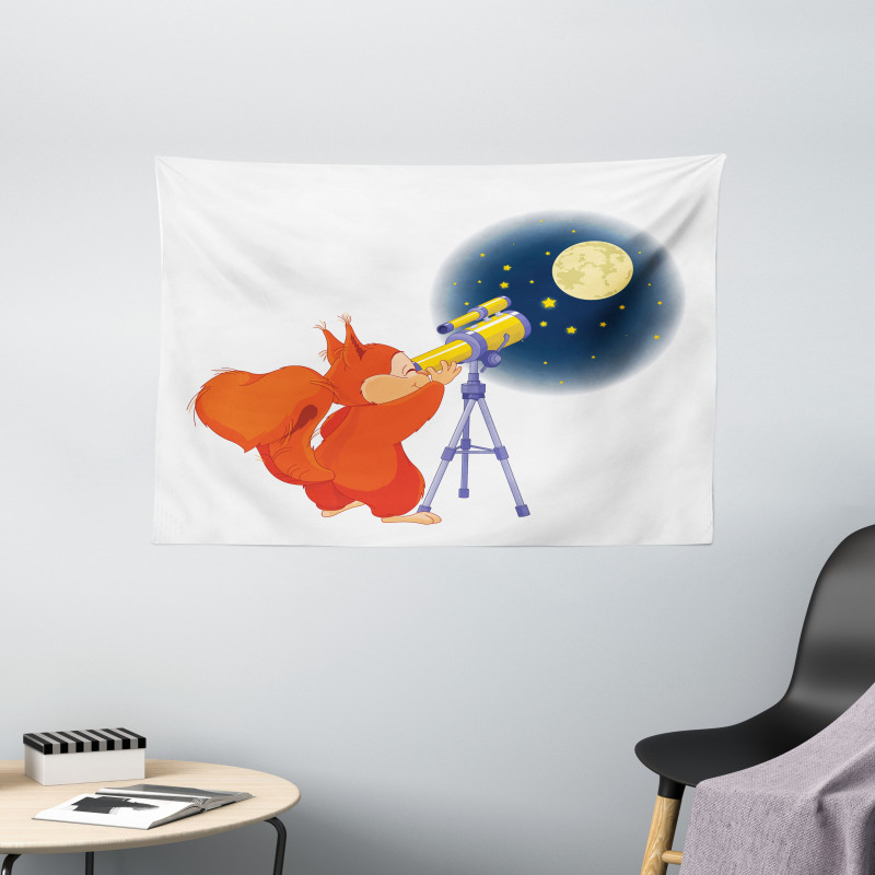 Animal with a Telescope Wide Tapestry