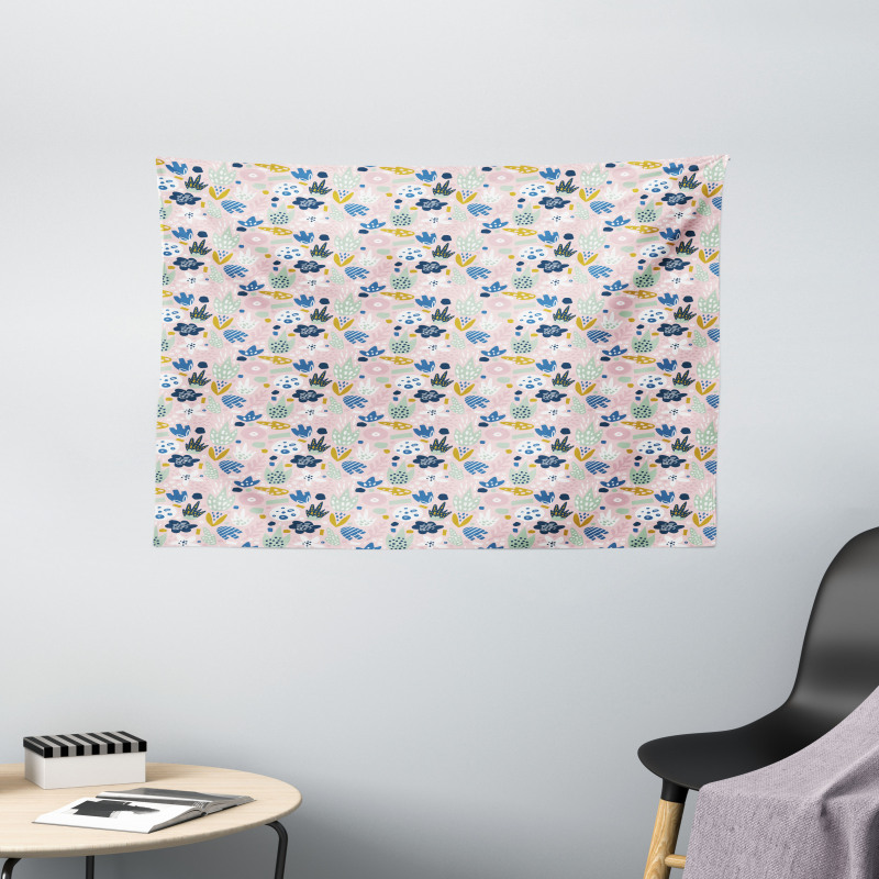 Scattered Nursery Concept Wide Tapestry