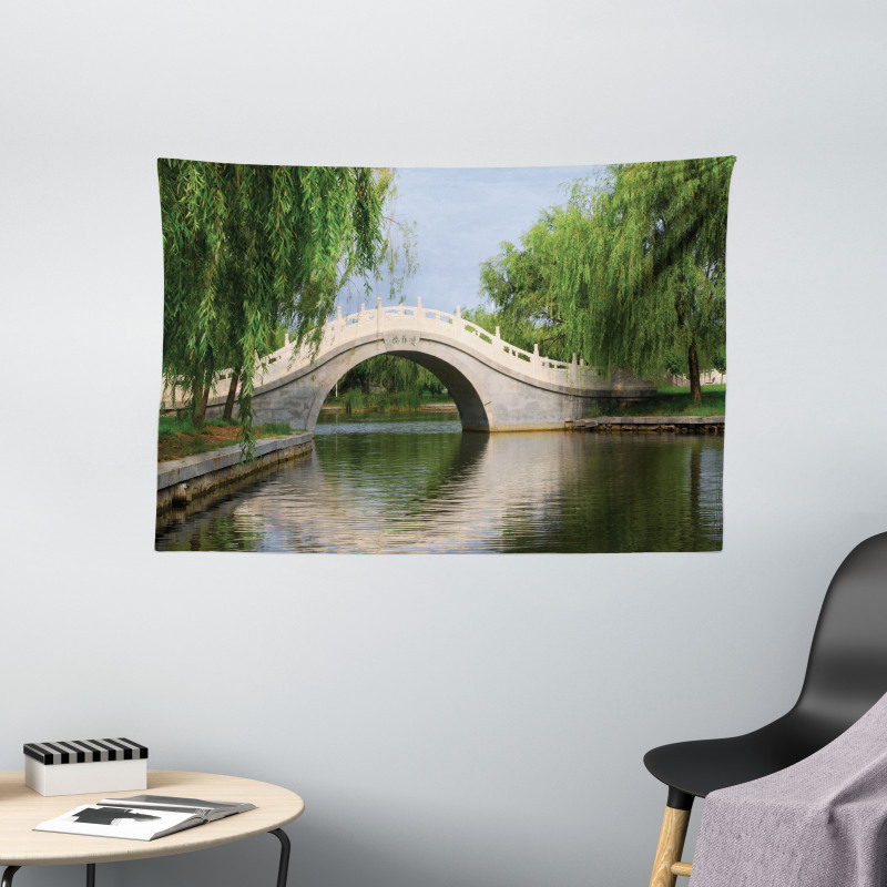 Scenery Calming Image Wide Tapestry