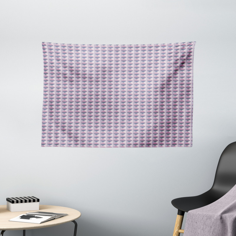 Ornamental Grid Pattern Wide Tapestry