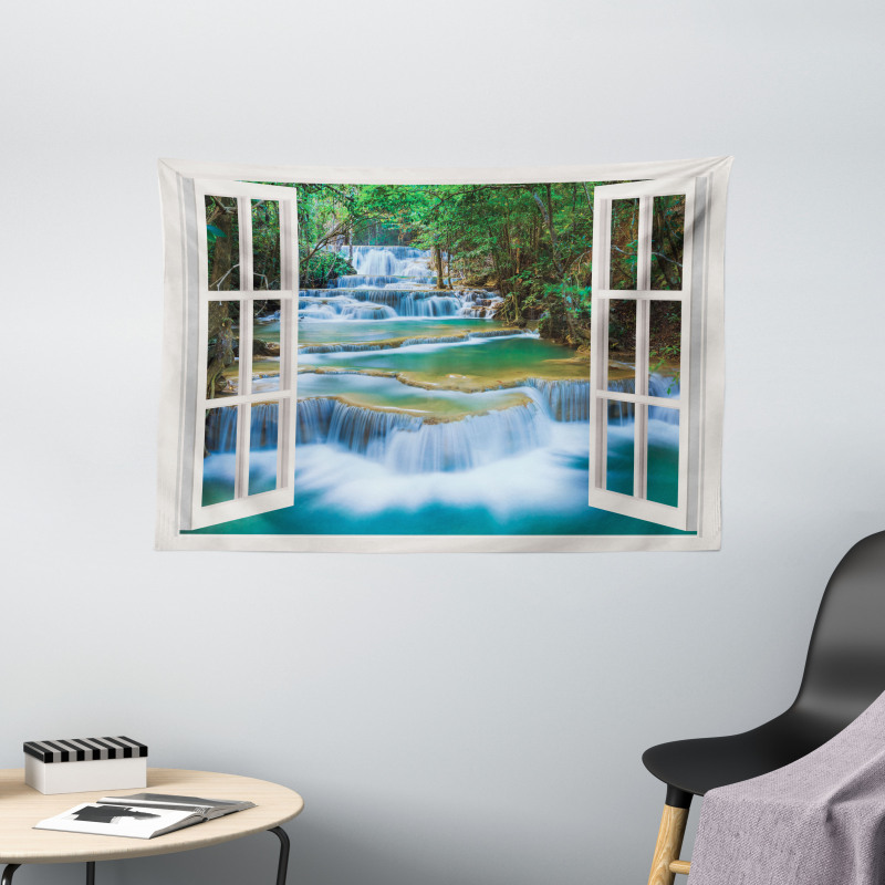 Open Window to River Wide Tapestry