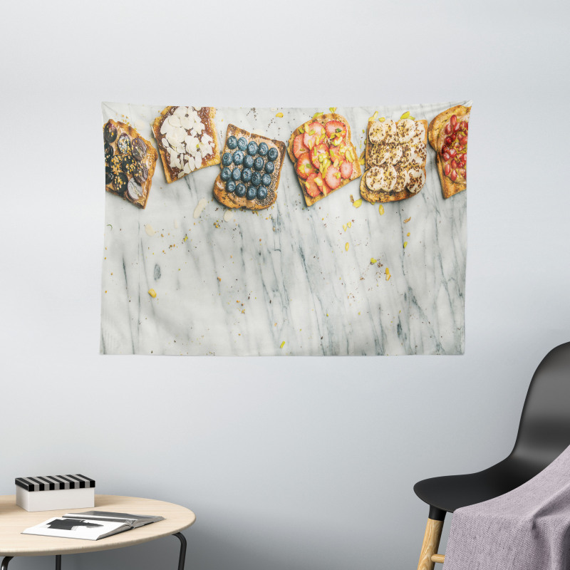 Whole Grain Toasts Wide Tapestry