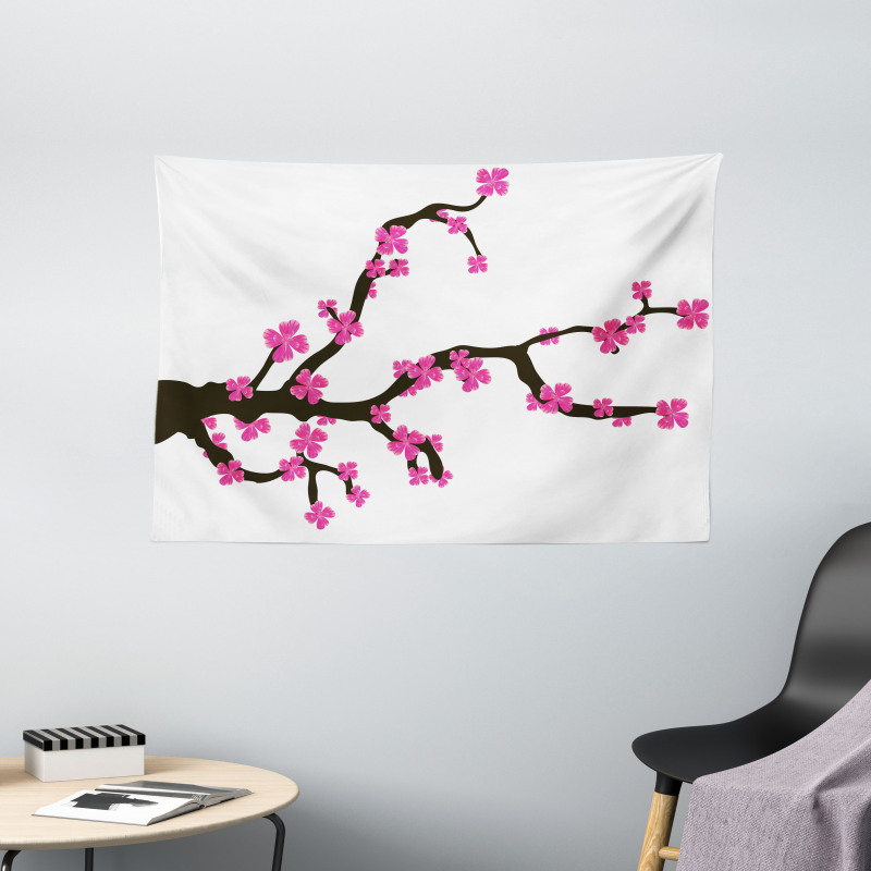 Botany Theme Wide Tapestry