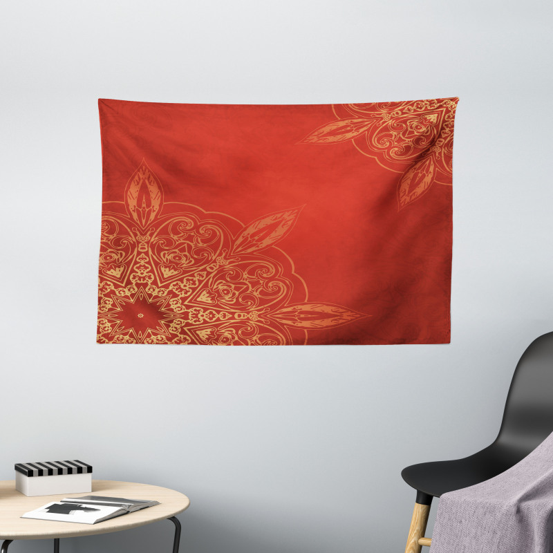 Radiant Romantic Design Wide Tapestry