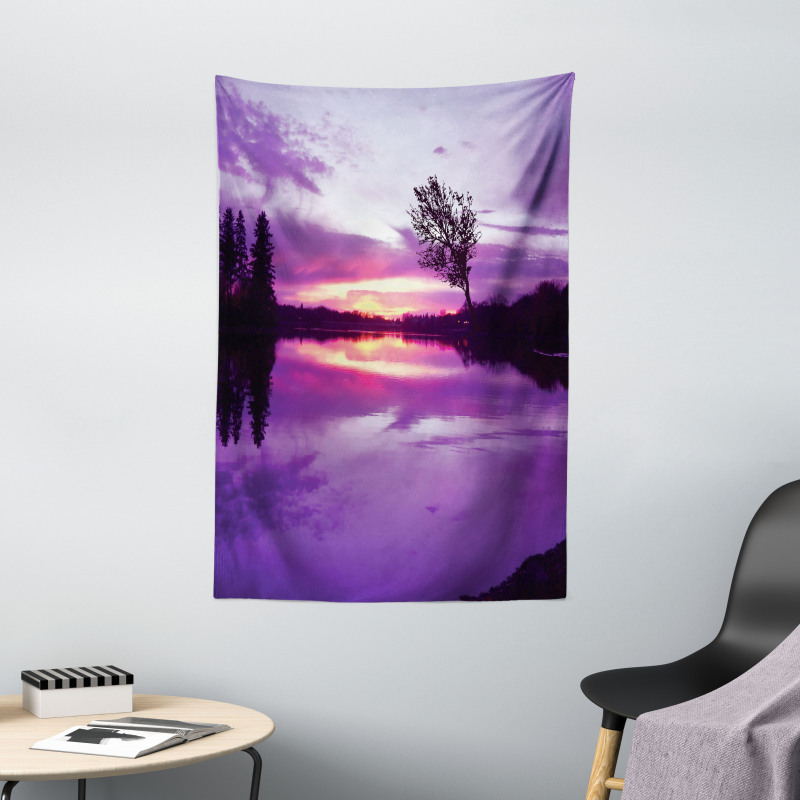 Purple Shade Skies Tapestry