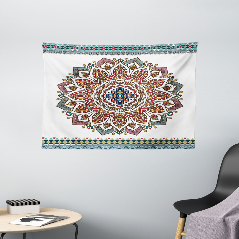 Floral Motifs Oriental Wide Tapestry