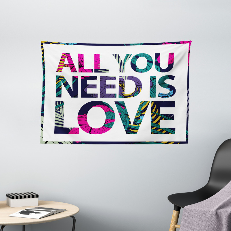 All You Need Tropical Wide Tapestry