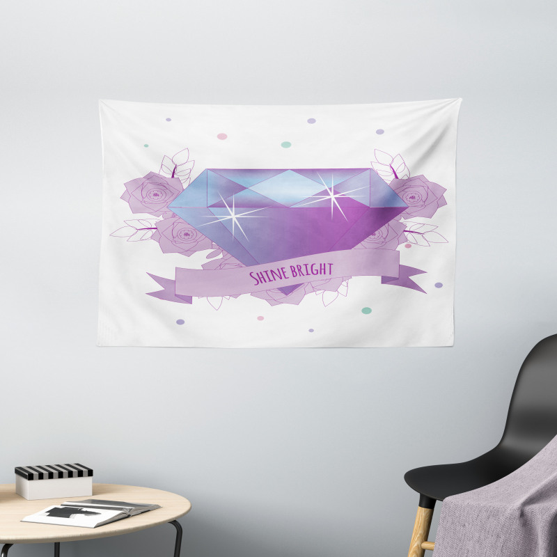 Wording with Diamond Wide Tapestry