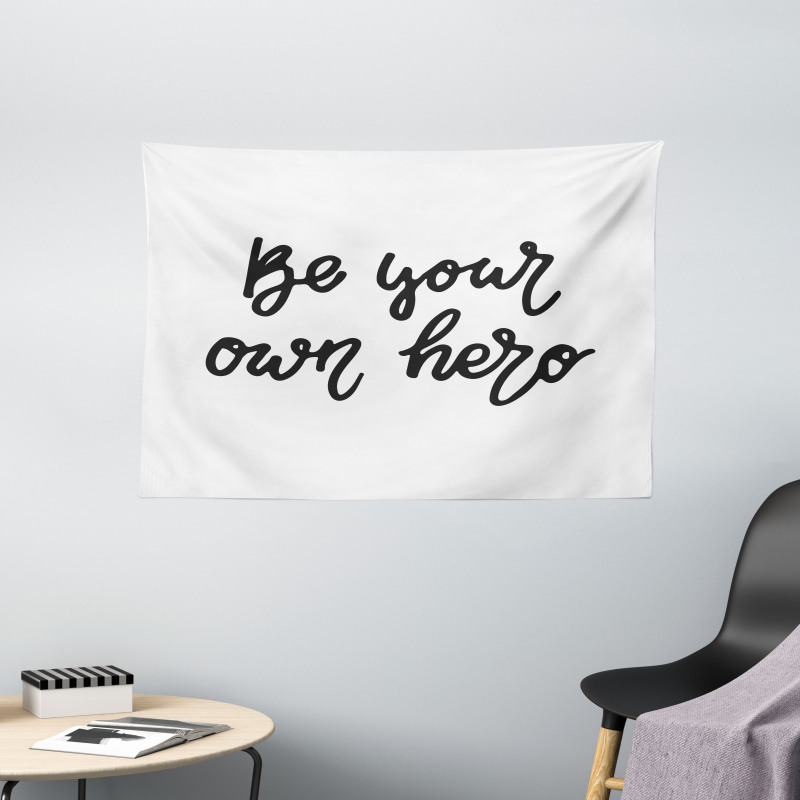 Be Your Own Hero Brave Wide Tapestry