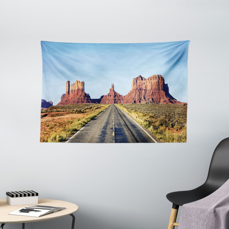 Long Road at Valley Trip Wide Tapestry