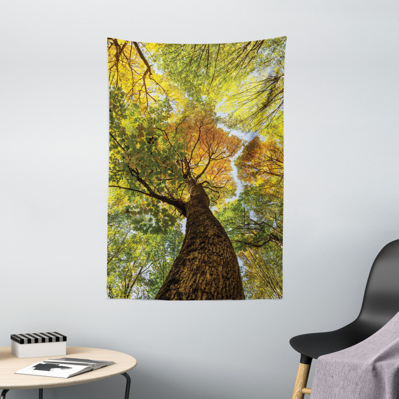 Autumn Tree of Nature Photo Tapestry