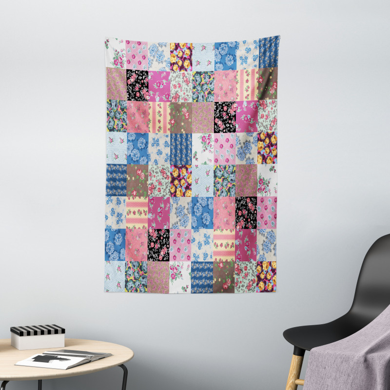 Checkered Squares Tapestry