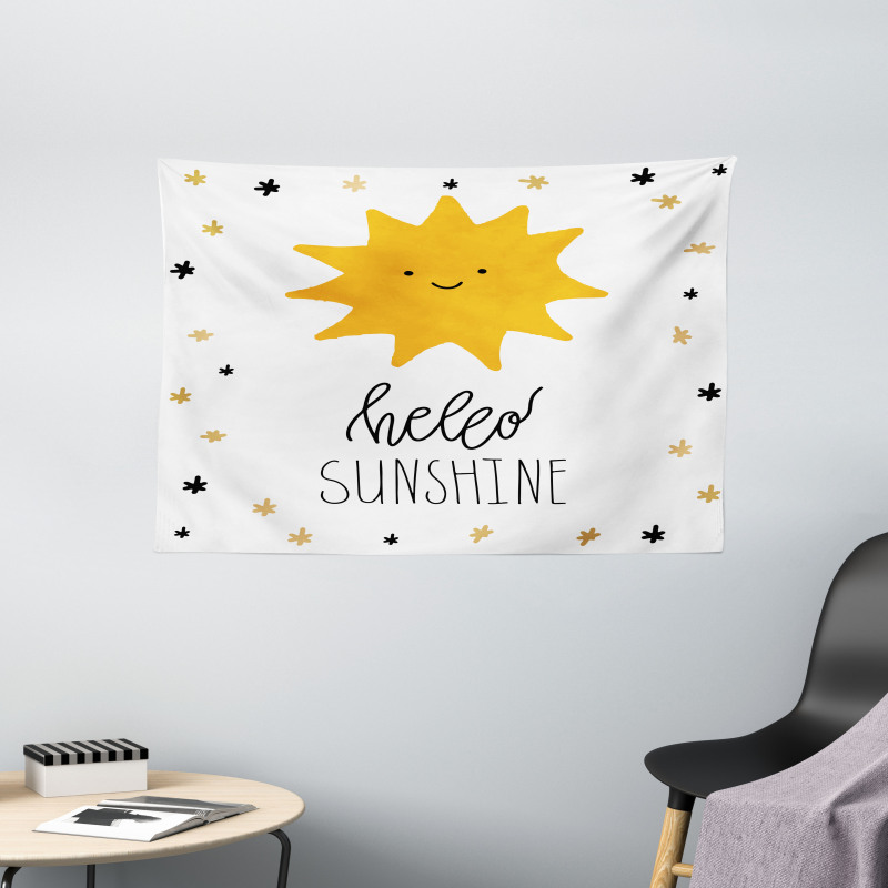 Nursery Typography Wide Tapestry