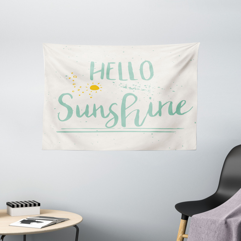 Calligraphic Summer Wide Tapestry