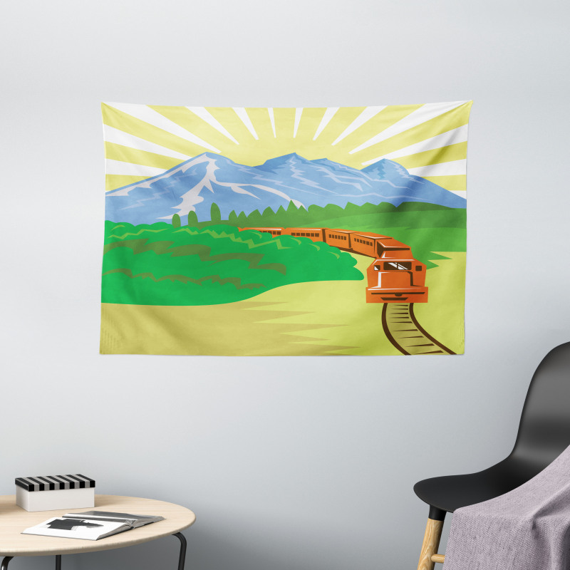 Forest America Countryside Wide Tapestry