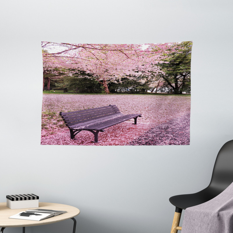 Bench Tree Wide Tapestry