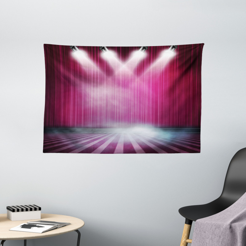 Stage Drapes Curtains Image Wide Tapestry