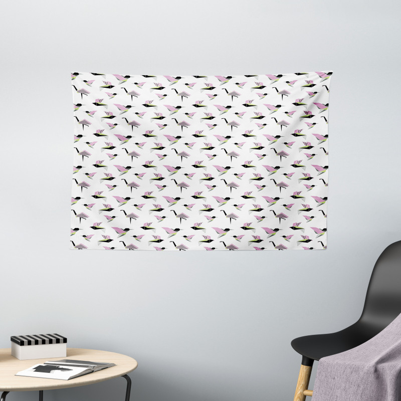 Origami Geometric Wide Tapestry