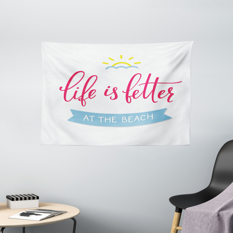 Life is Better at the Beach Wide Tapestry