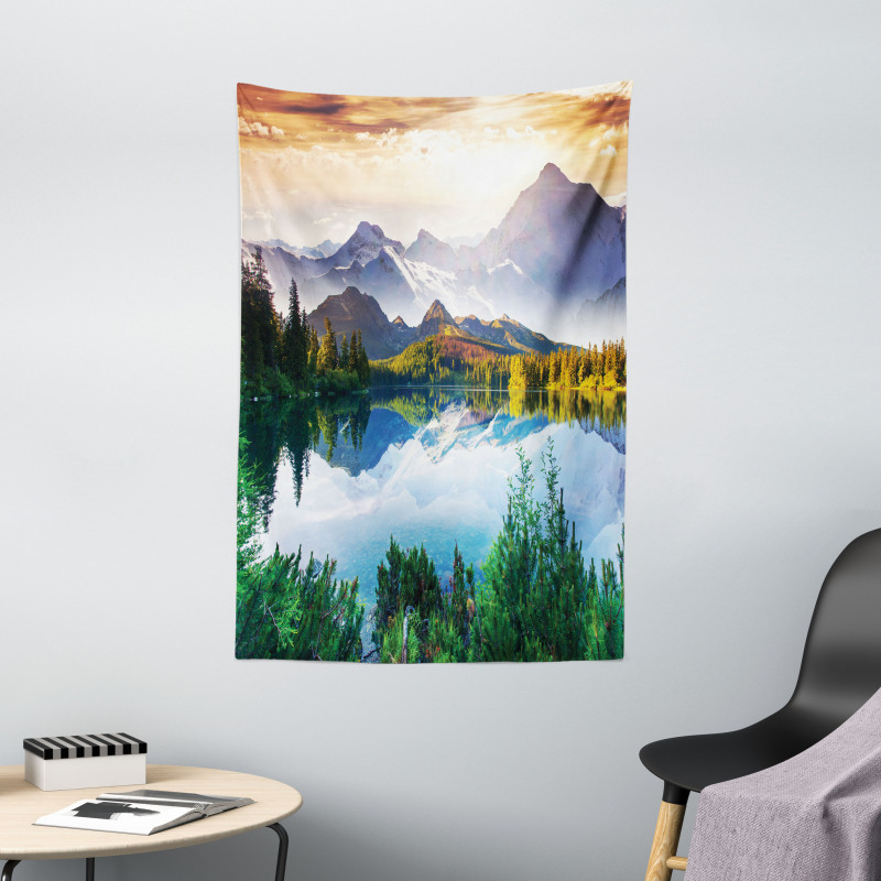 Winter Mountains Morning Tapestry