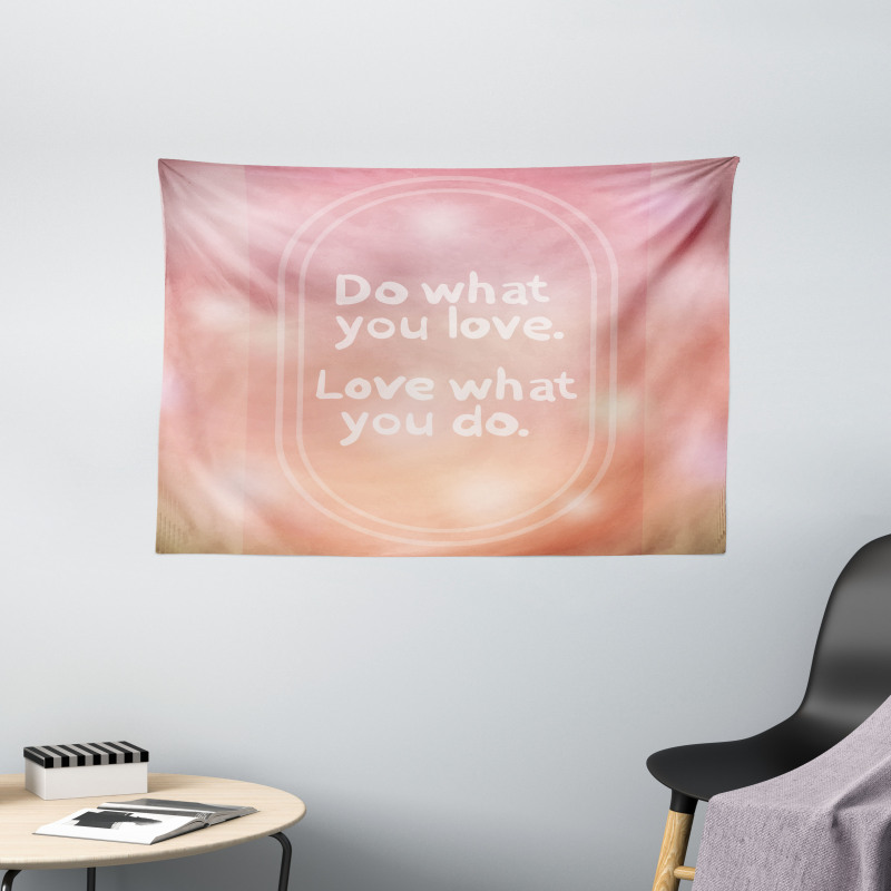 Pastel Colored Bokeh Effect Wide Tapestry