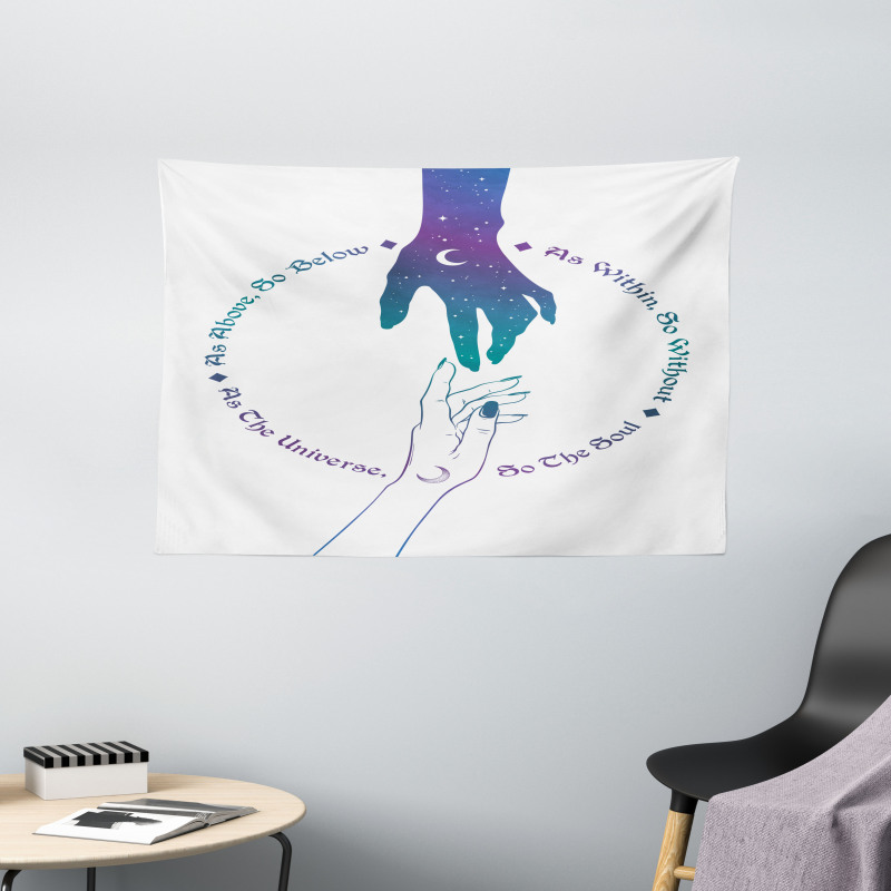 Mystical Messages Wide Tapestry