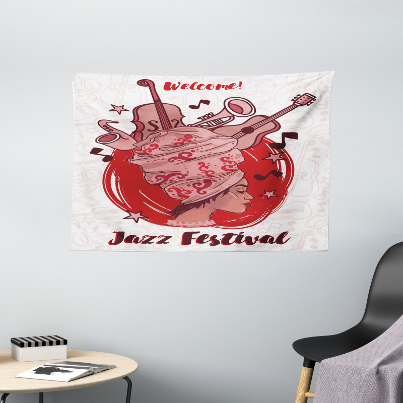 Welcome Jazz Festival Wide Tapestry