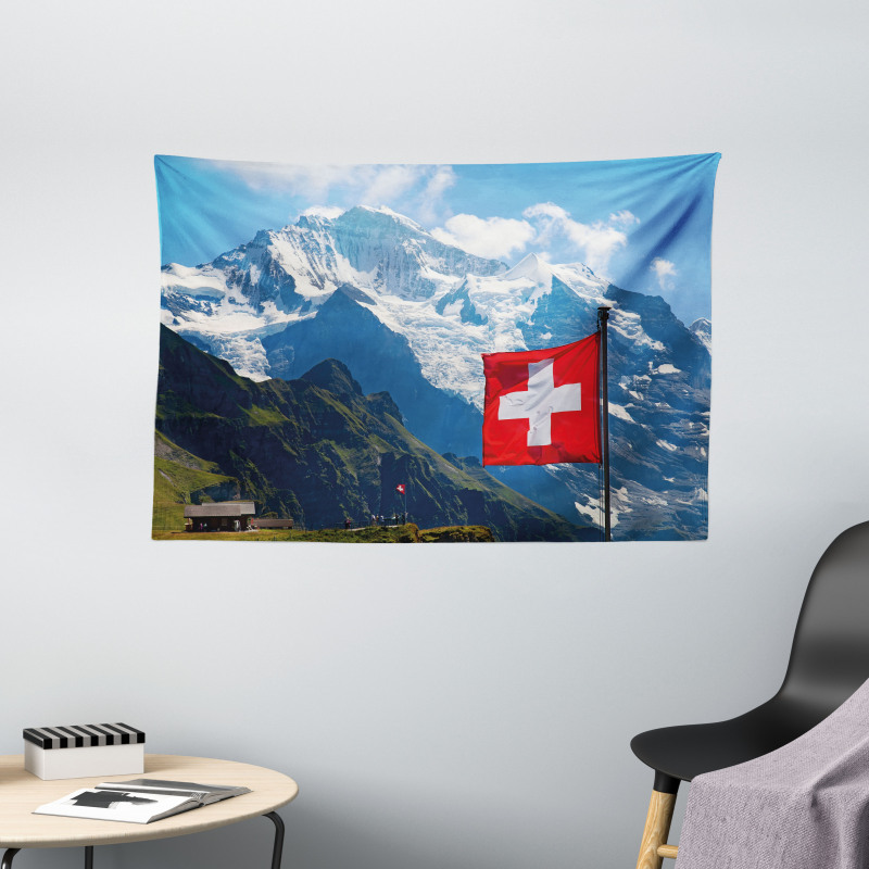 Mannlichen Jungfrau Wide Tapestry