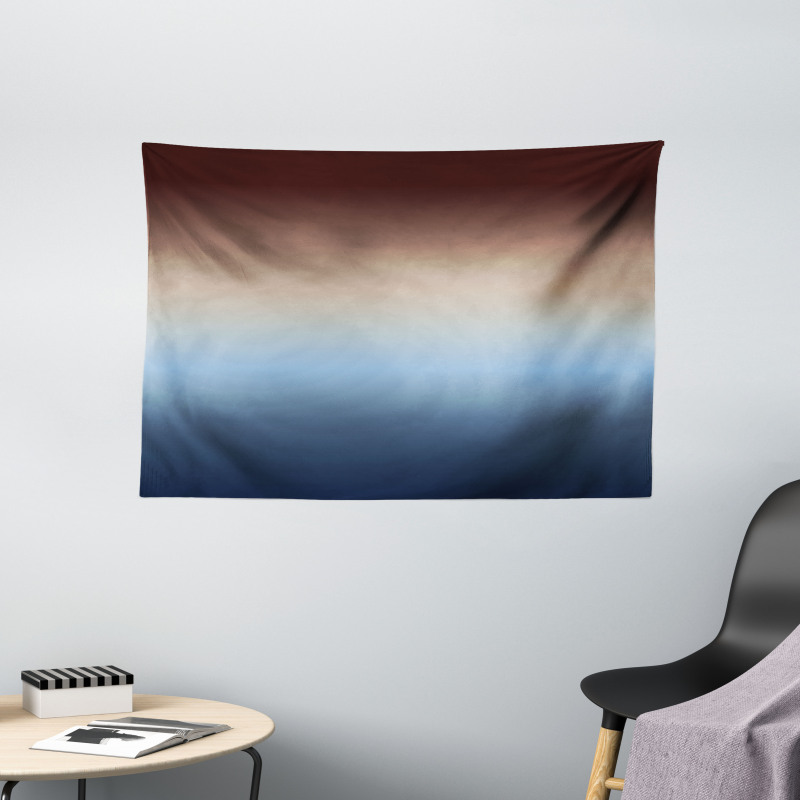 Gradual Color Change Modern Wide Tapestry