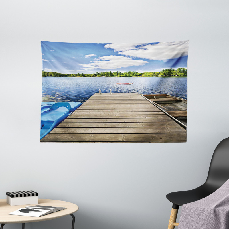 Canada Sunny Day Nature Photo Wide Tapestry