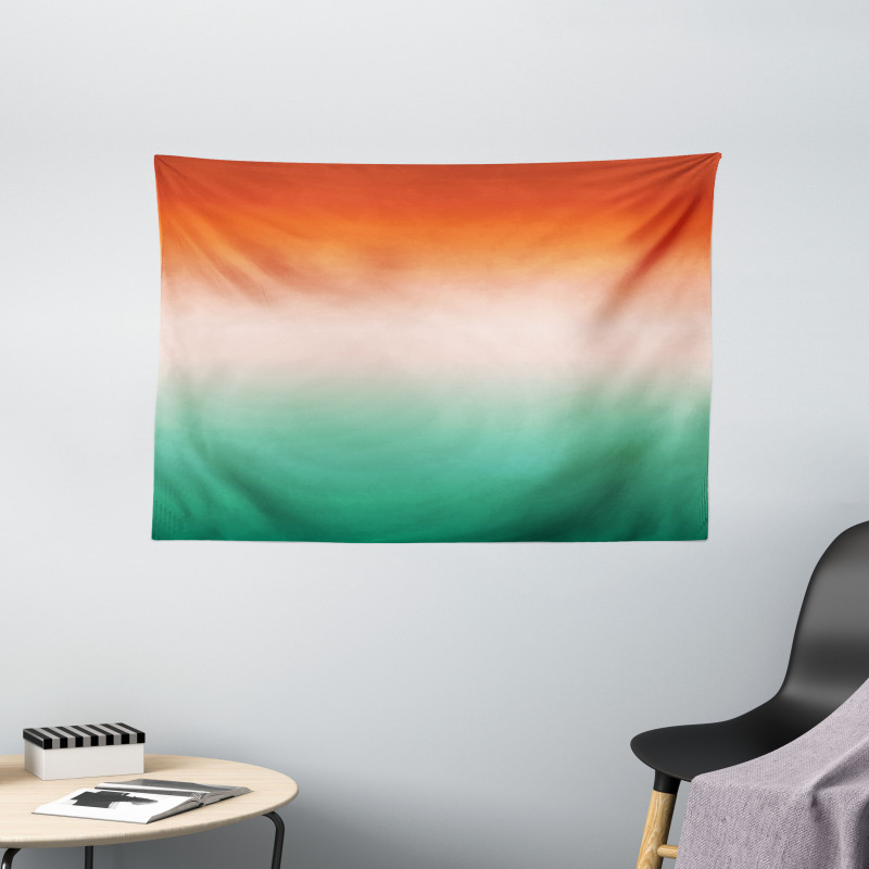 Quirky Simple Color Change Wide Tapestry