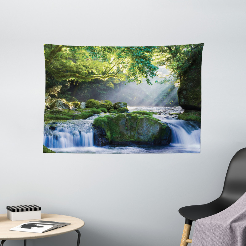 Green Forest and Streaming Wide Tapestry