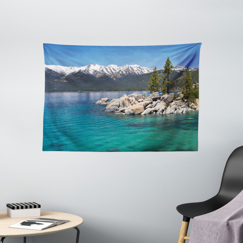 Sand Harbor Lake Tahoe Wide Tapestry