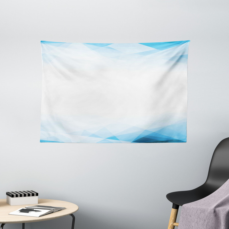 Techno Geometric Futuristic Wide Tapestry