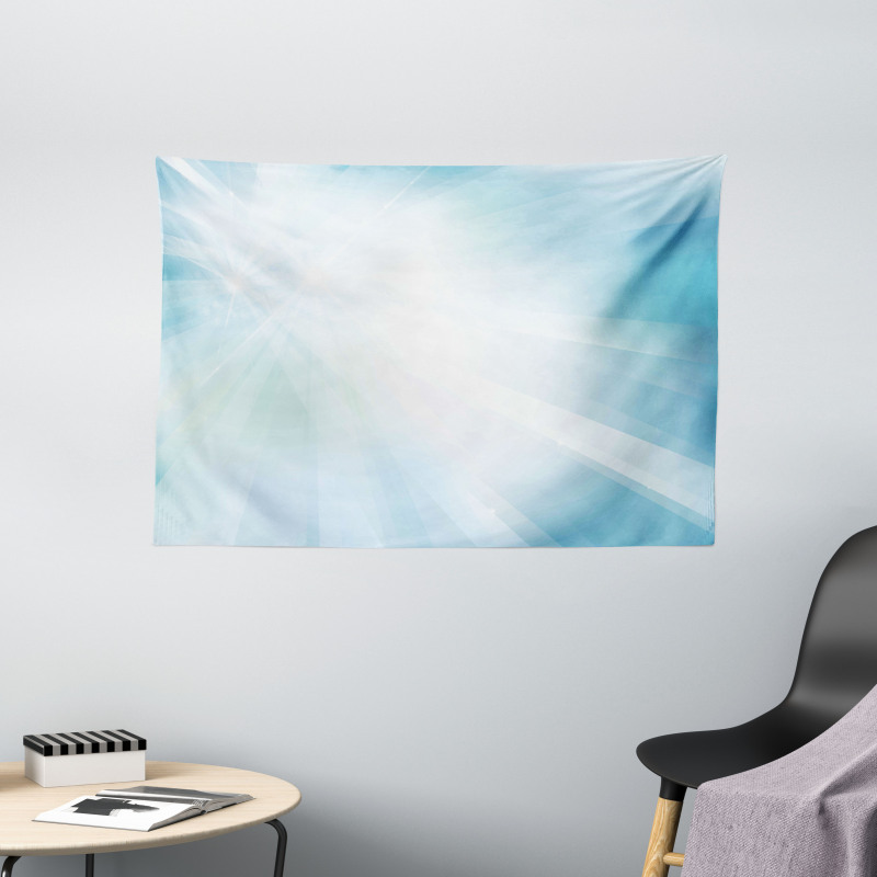 Abstract Ray Fantasy Soft Art Wide Tapestry