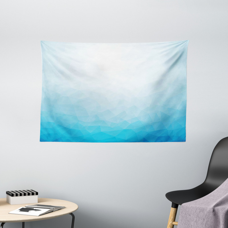 Triangular Ombre Effect Image Wide Tapestry