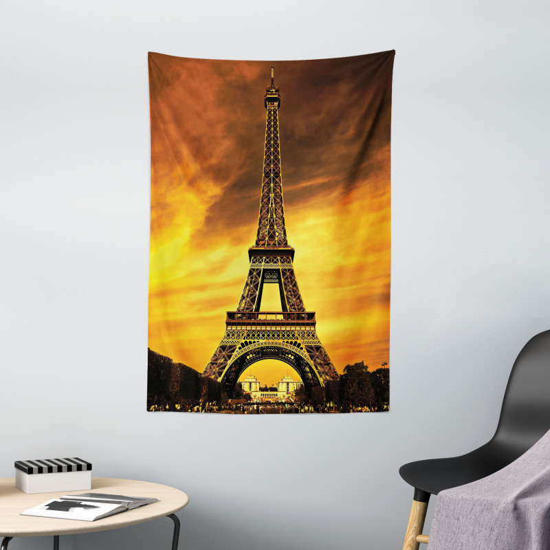 Paris Love Sunrise Tapestry