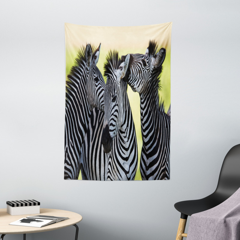 Zebras Wild Nature Tapestry