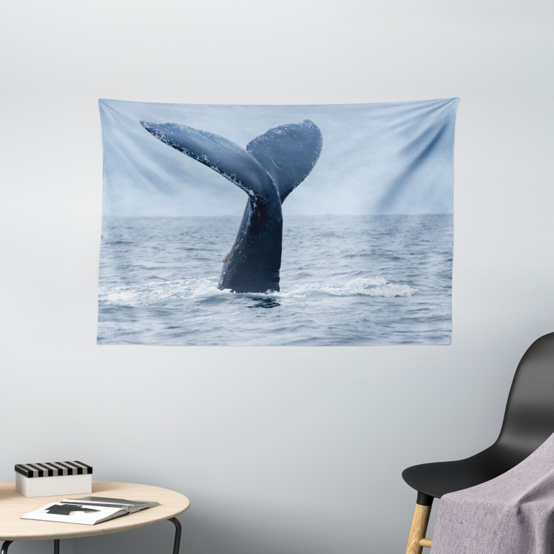 Whale Tail Puerto Lopez Wide Tapestry