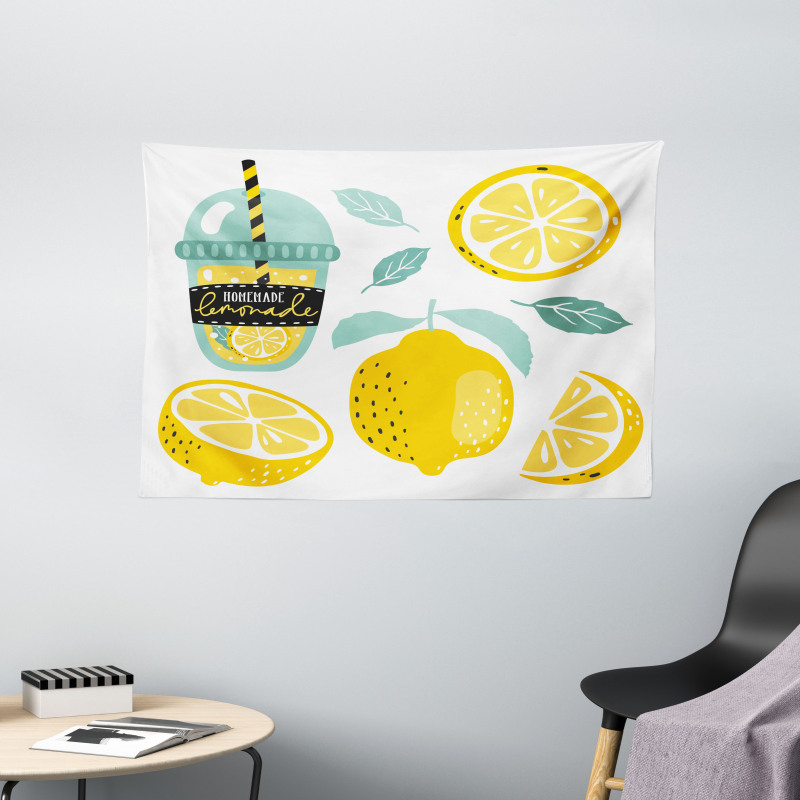 Homemade Lemonade with Pipe Wide Tapestry