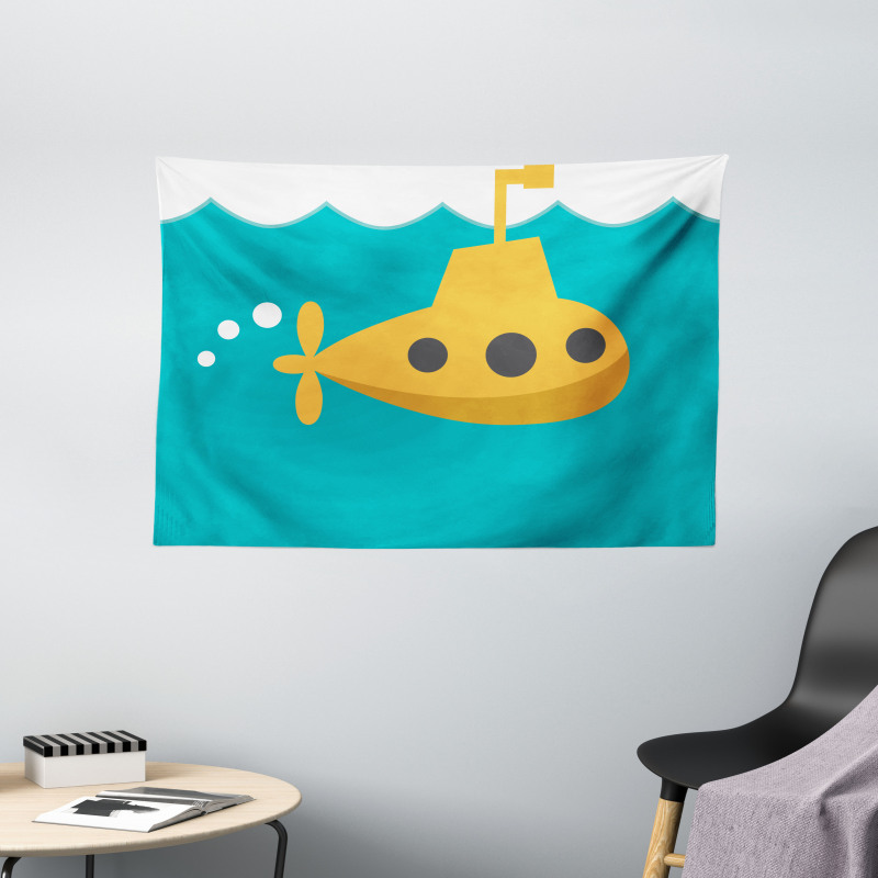 Undersea Marine Kids Wide Tapestry